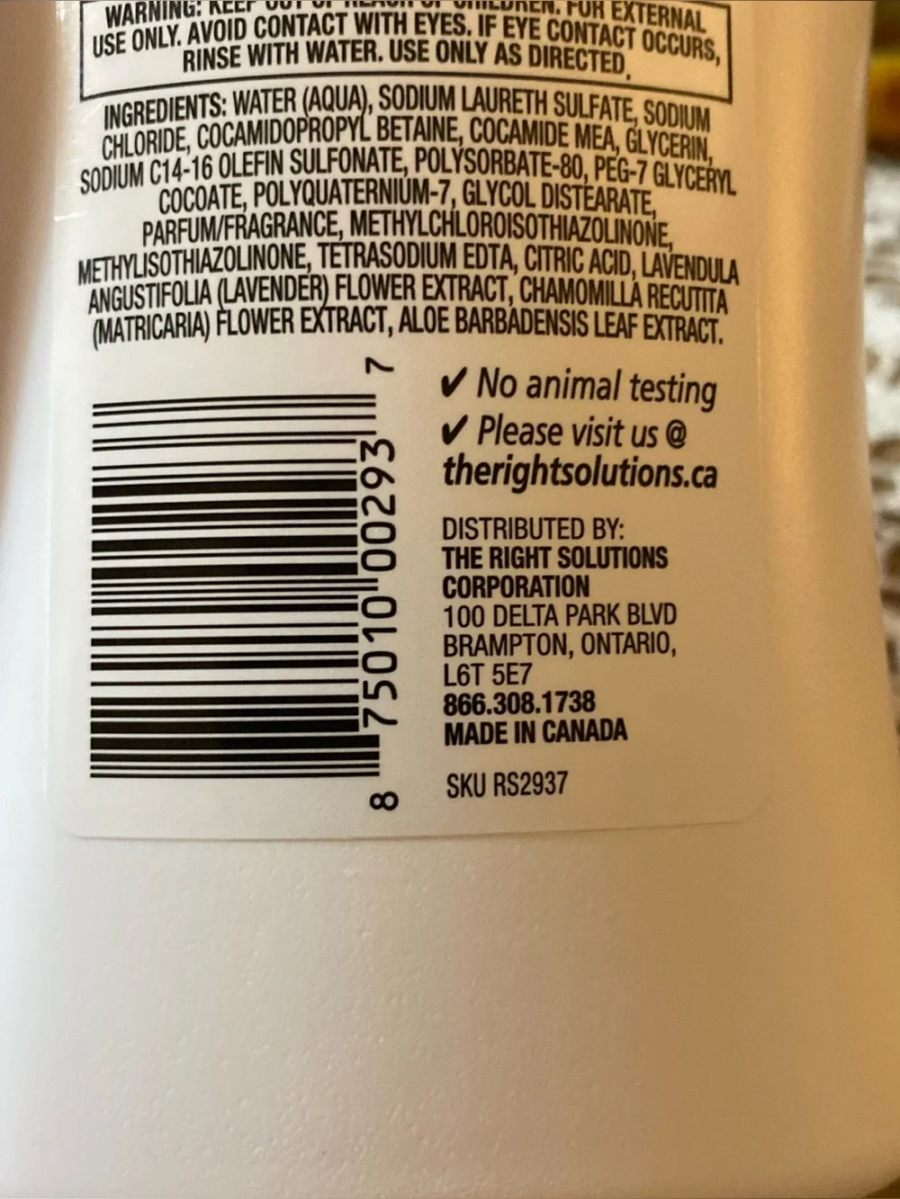 Lavender & Chamomile Hydrating Body Wash - large 24 oz. Bottle/cruelty-Free